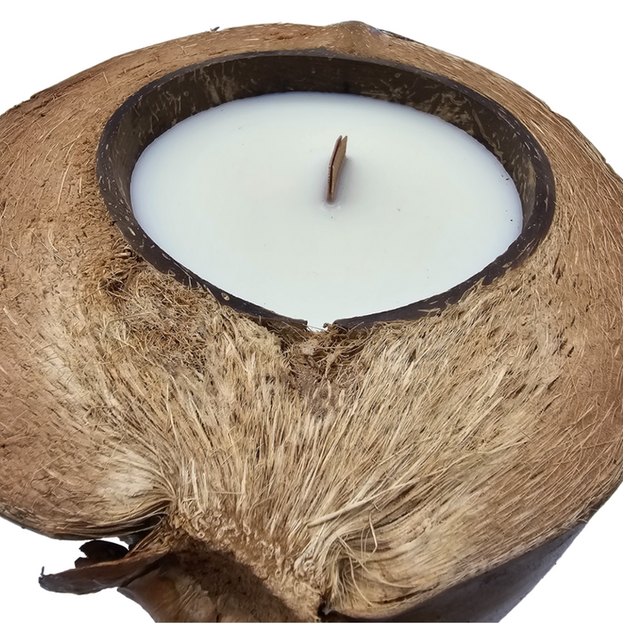 Vela Aromatica Ecologica Aroma De Coco Natural Cera Natural