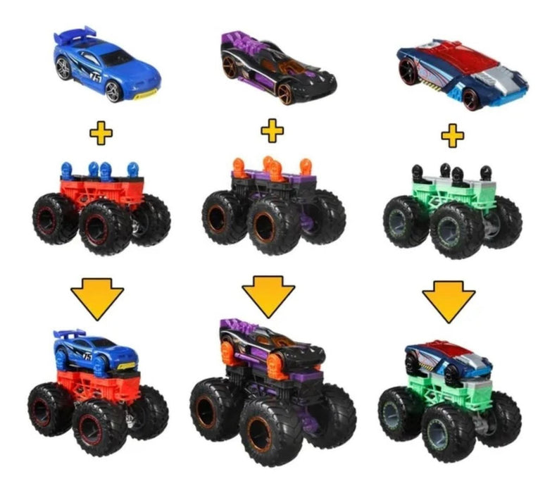 Hotwheels Monster Trucks Set Diseña Tu Mounstro