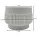 Macetero Maceta De Ceramica Lineas Relieve Blanco S - Fliperex