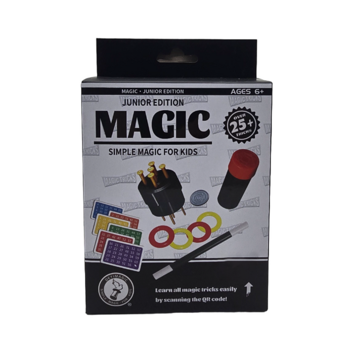 Set Juego De Magia Magic 25 Trucos De Mago Con Varita Niños