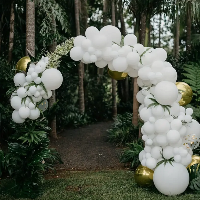 Globos Color Blanco 100 Unidades Tamaño 25 Cm