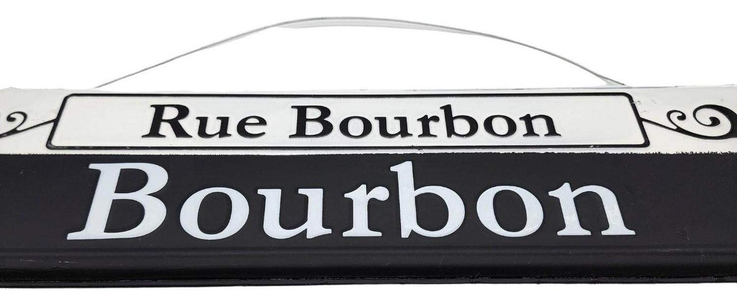 Cartel Letrero Metálico Vintage Bourbon Adorno Para Pared - Fliperex