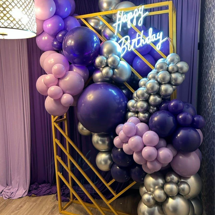 Globos Color Morado 100 Unidades Tamaño 25 Cm