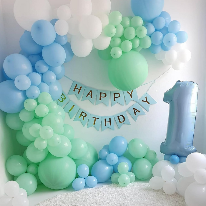 Globos Verde Macaron 50 Unidades Tamaño 25 Cm