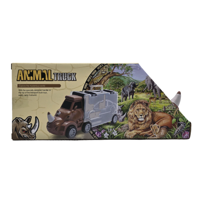 Camion De Carga Maletin Transportador Autitos Juego Animal