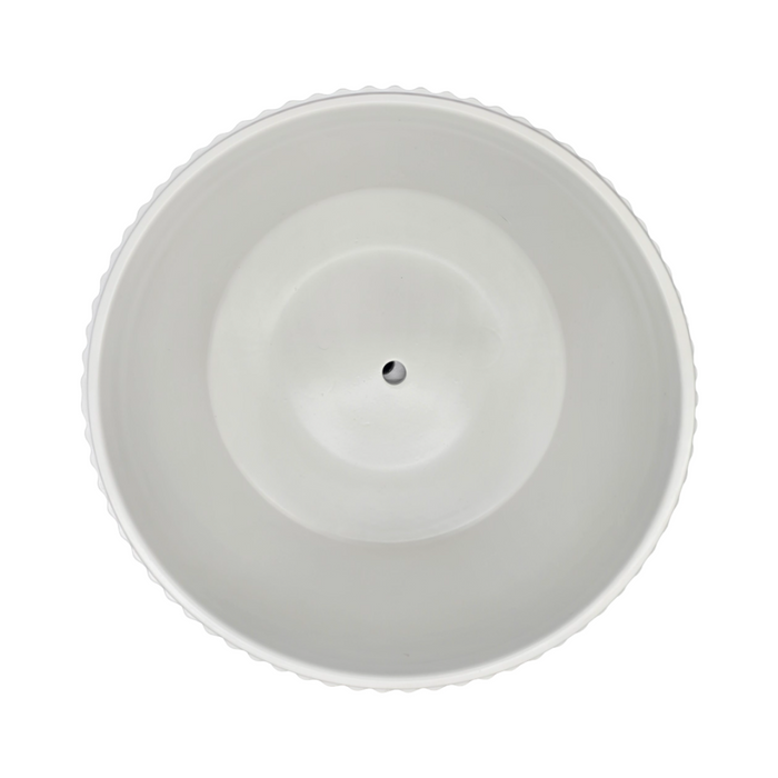 Macetero Maceta Ceramica Estilo Nordico Blanco Base Conica