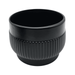 Macetero Maceta De Ceramica Lineas Relieve Negro L - Fliperex