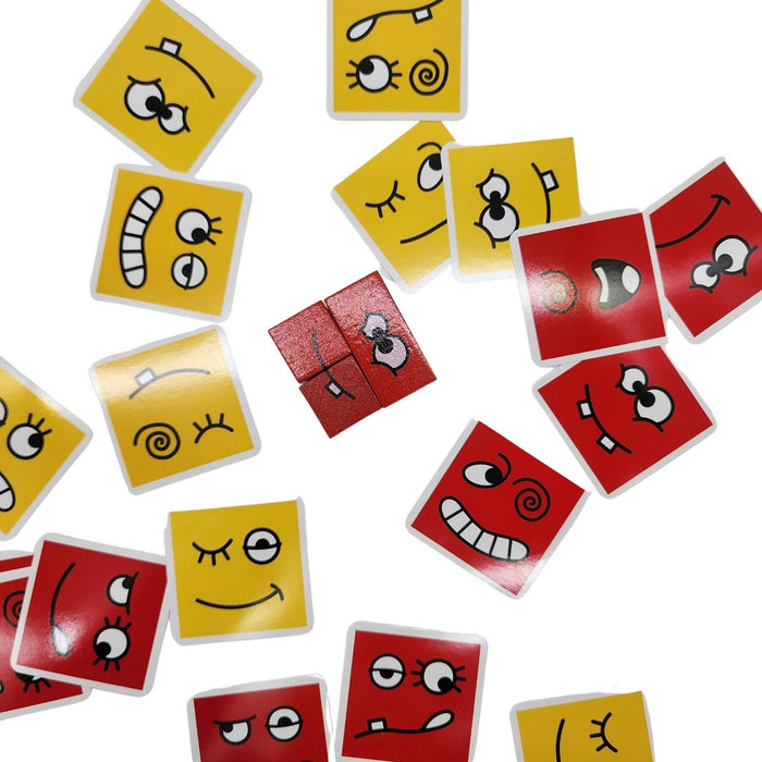 Juego De Expresion Cubo Cambia Cara De Colores Emoji