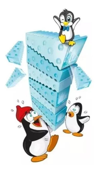 Juego De Mesa Apilar Cubos De Hielo Con Pinguinos Staking