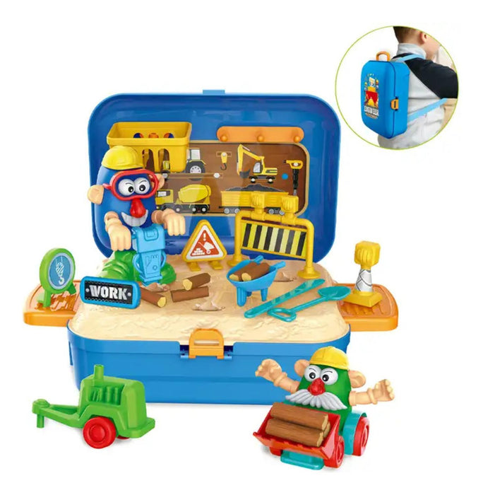 Set Maleta Maletin Infantil Constructor Muñecos Niños Juegos