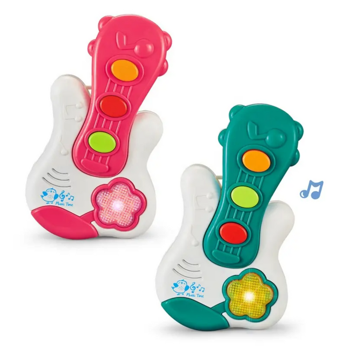 Juguete Piano Musical Con Luces Sonidos Forma Guitarra Bebe