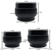 Set 3 Maceteros Maceta De Ceramica Lineas Relieve Negro - Fliperex