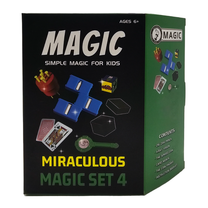 Set Juego De Magia y Trucos Clásico Para Niño Adulto Verde