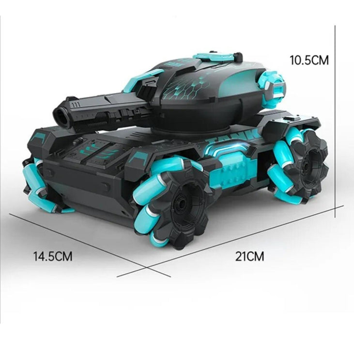 Tanque A Control Remoto Teledirigido Lanza Bolitas De Biogel