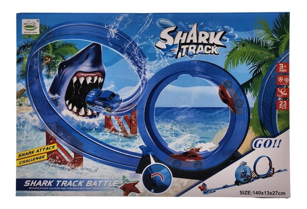 Pista De Carreras Tiburón Shark Track Lanzamiento De Autitos