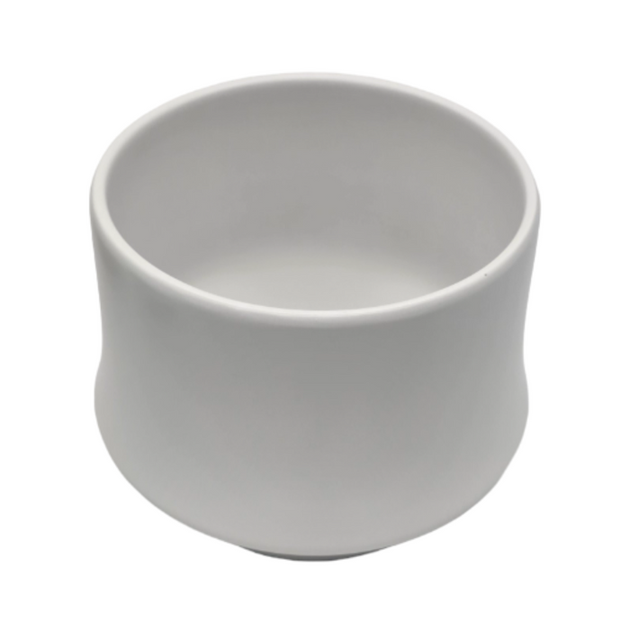 Macetero Maceta De Ceramica Elegante Blanco Liso Brillante S