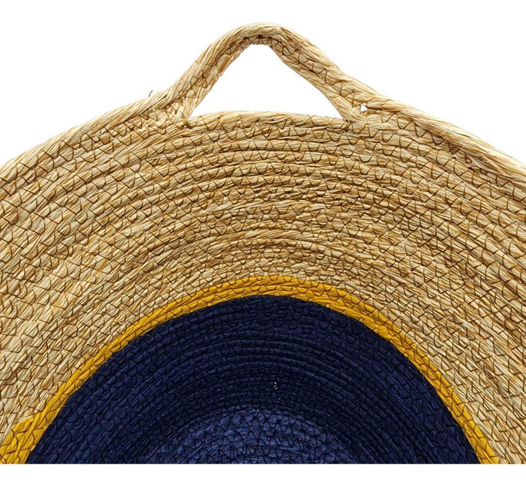 Canasto Decorativo Mimbre Cesta Yute Rustica 3 Colores G - Fliperex