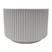 Macetero Maceta De Ceramica Blanco Lineas Verticales Grande - Fliperex