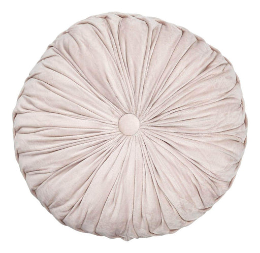 Cojín De Terciopelo Redondo Grande Para Sillón Tela Velvet - Fliperex