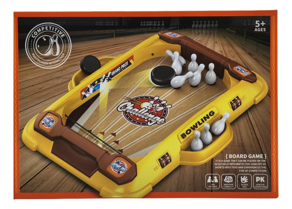 Juego Mini Bowling Juguete Bolos De Mesa Disco Portatil