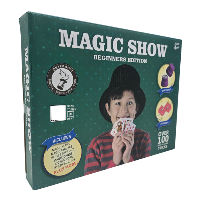 Set Juego De Magia Magic 100 Trucos De Mago Con Varita Niños