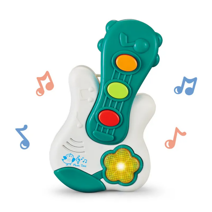 Juguete Piano Musical Con Luces Sonidos Forma Guitarra Bebe