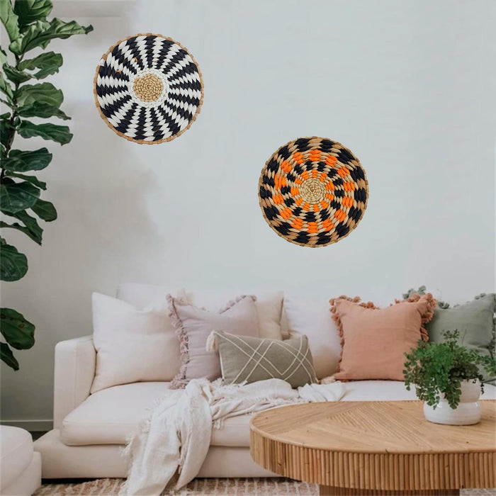 Circulo Decoración De Mimbre Para Pared Casa Terraza Pequeño