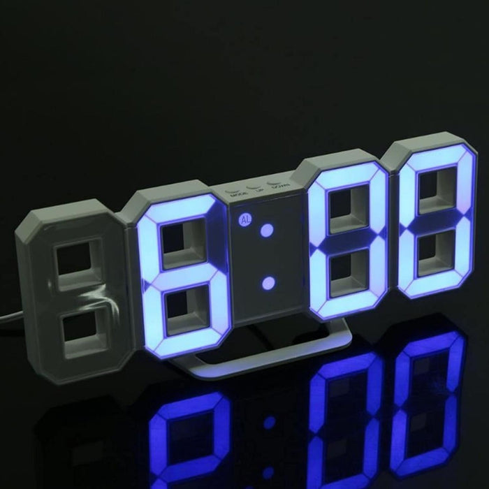 Reloj Despertador Digital Led 3d De Escritorio O Muro