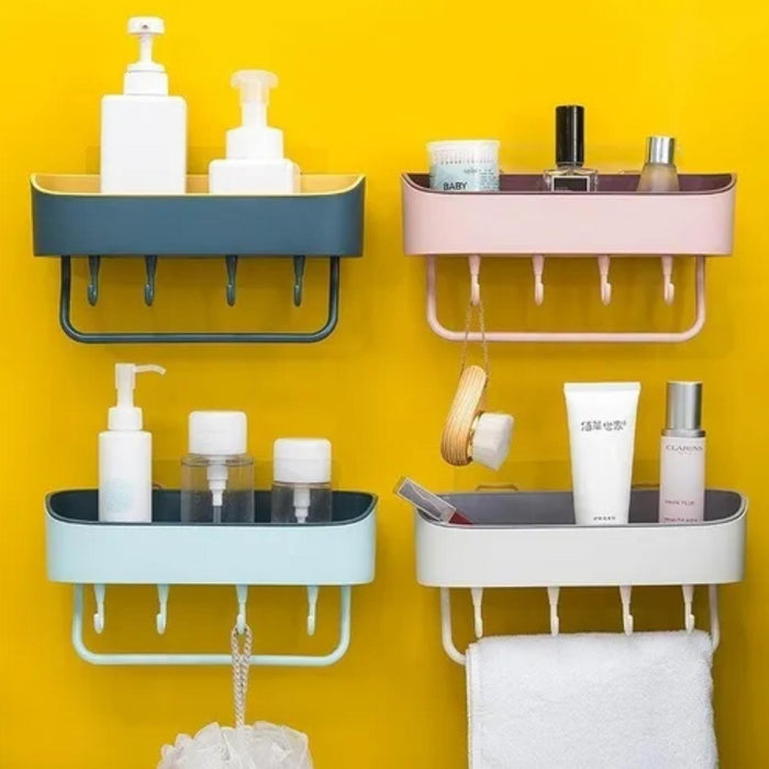 Organizador Ducha Baño Cocina Plástico Adhesivo