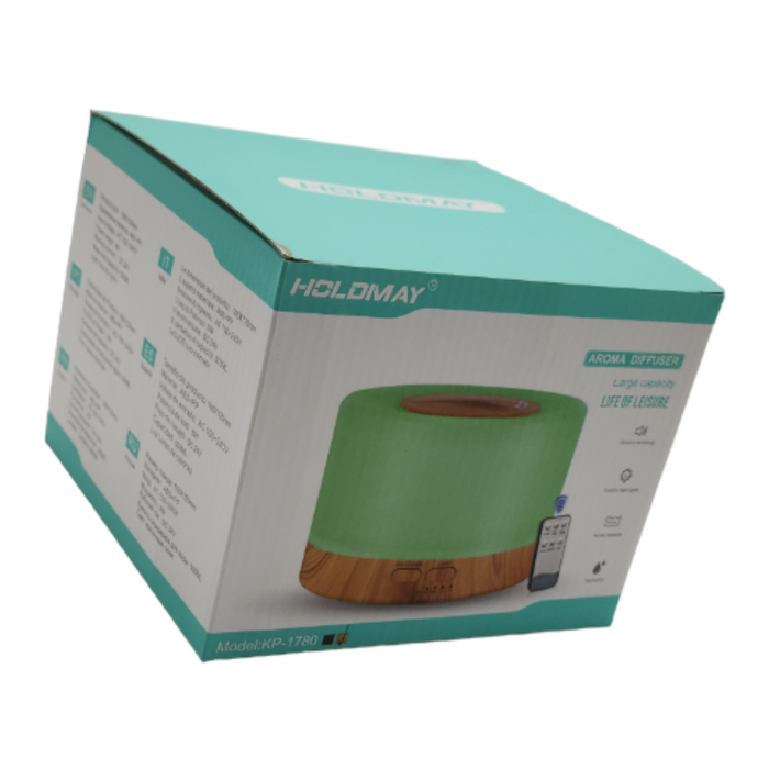 Humidificador Lampara Led Usb De Aromas Diseño Madera