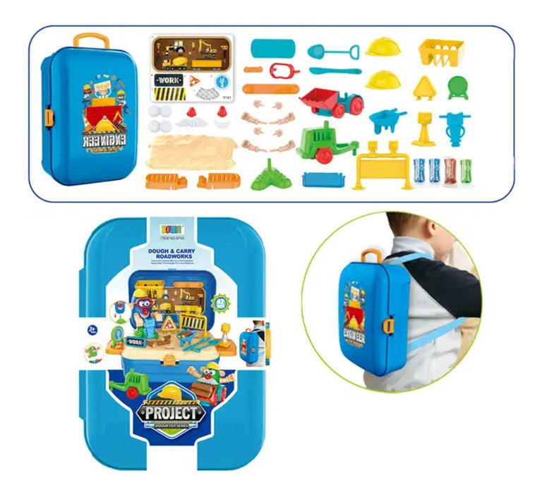 Set Maleta Maletin Infantil Constructor Muñecos Niños Juegos