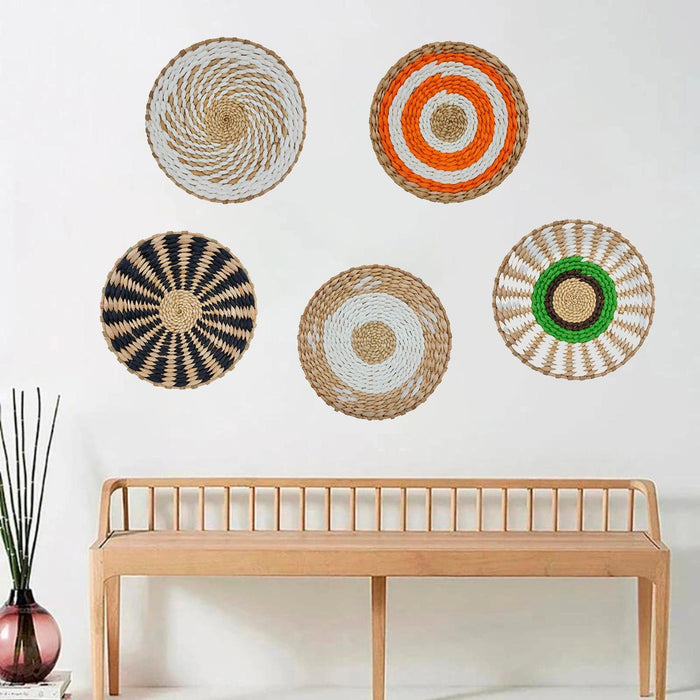 Circulo Decoración De Mimbre Para Pared Casa Terraza Mediano