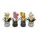 Planta Artificial Orquidea Decorativa Beige Maceta Resina - Fliperex