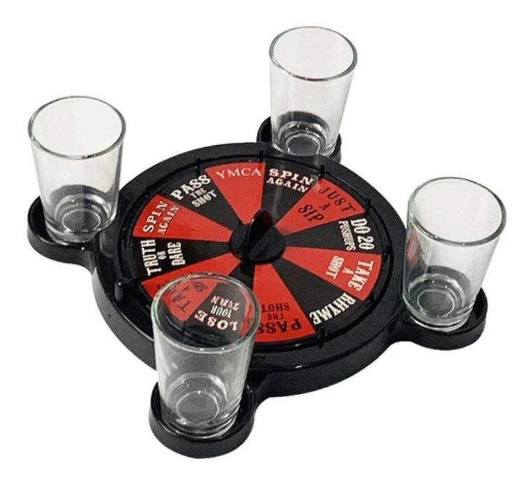 Juego De Mesa Roulette Shots Juego De Bar Chupitos Trago