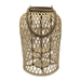 Candelabro De Bambu Natural Porta Vela Nordico Farol 40 CM - Fliperex