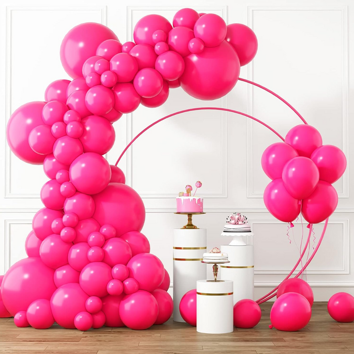 Globos Color Rosado 100 Unidades Tamaño 25 Cm