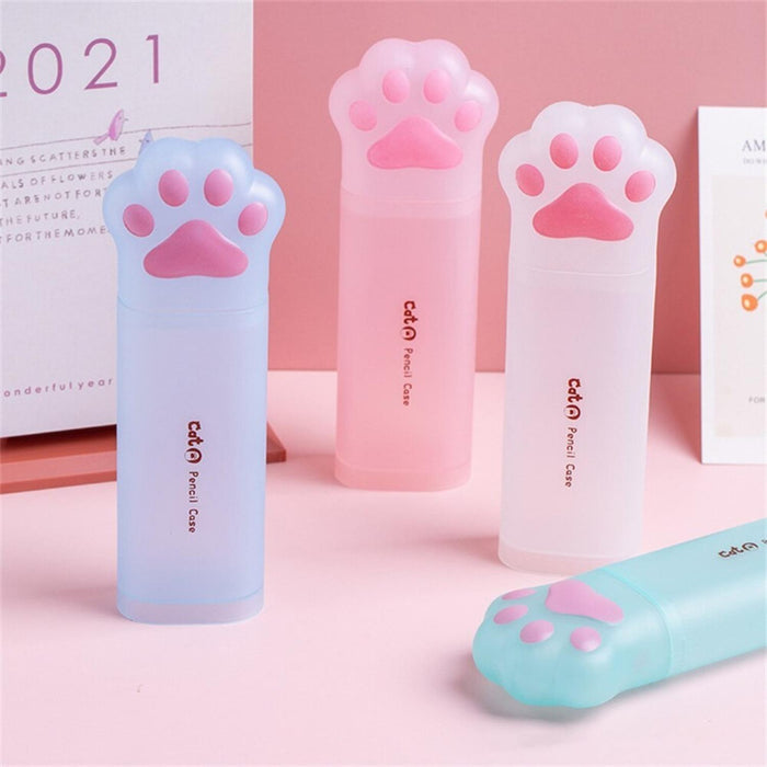 Estuche Lápices Patita De Gato Kawaii Cute Varios Colores