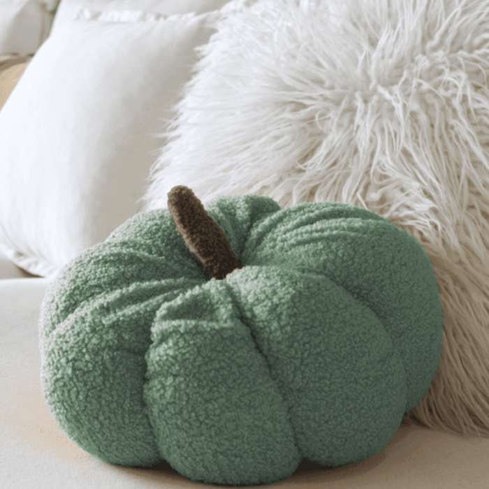 Cojin Decorativo Peluche Forma De Zapallo Calabaza Colores - Fliperex
