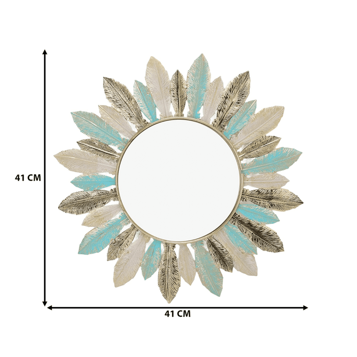 Cuadro De Metal Decorativo De Plumas Metalicas De Colores - Fliperex