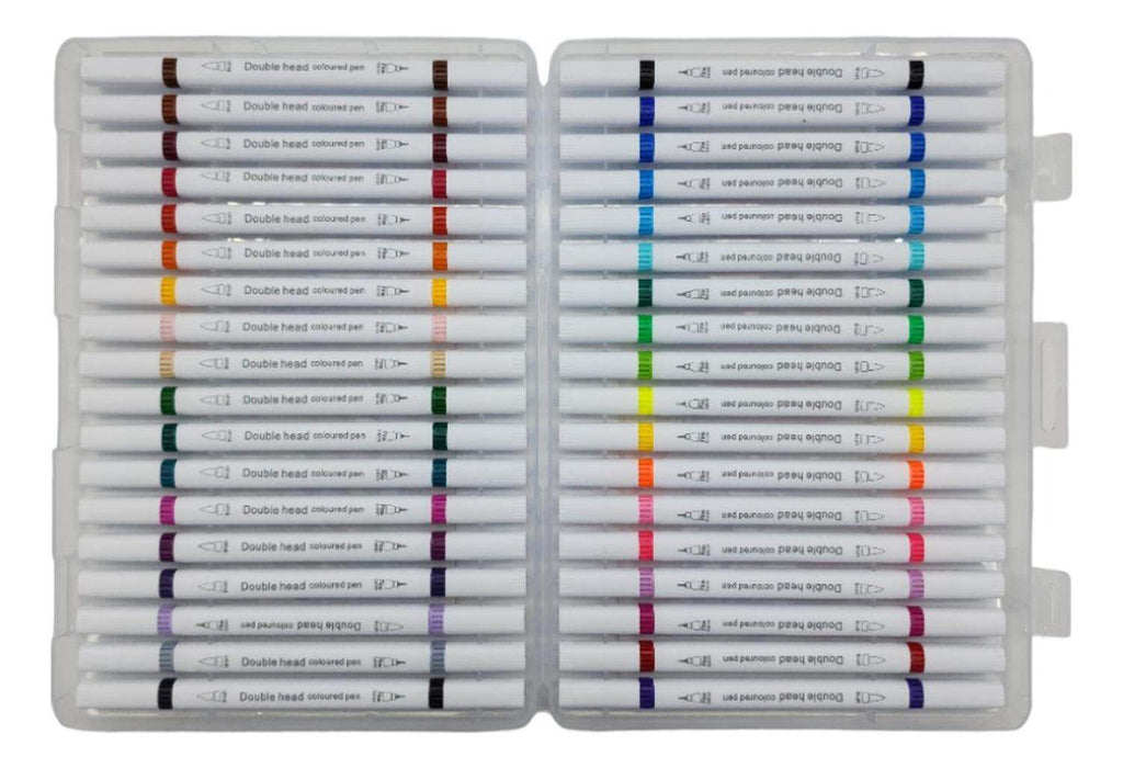 Set Marcadores Doble Punta 36 Lapices Plumones Watercolor - Fliperex