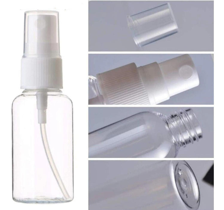 Set 6 Botella De Viaje Pulverizador 100 Ml Transparente