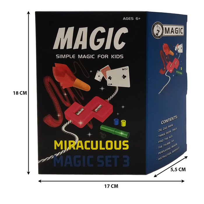 Set Juego De Magia y Trucos Clásico Para Niño Adulto Azul