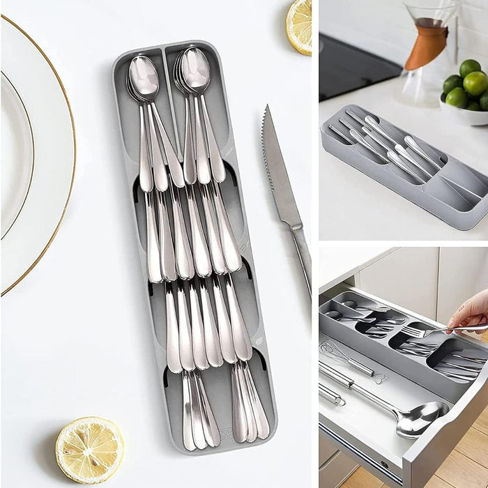 Organizador De Cubiertos Compacto Porta Servicio Cocina