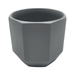 Macetero Maceta De Ceramica Gris Lineas Verticales S - Fliperex