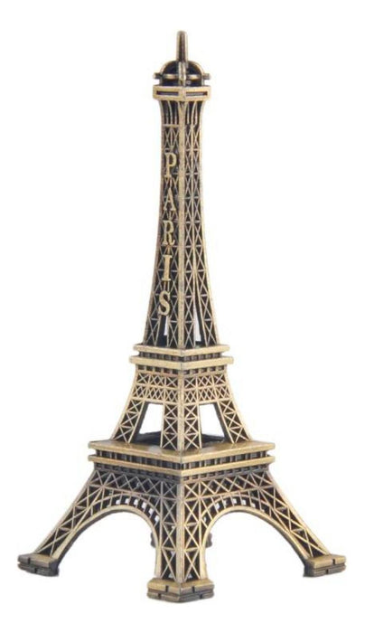 Pack 2 Adorno Torre Eiffel Paris Francia Metalica Decorativa