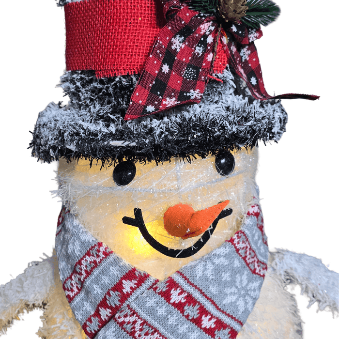 Muñeco De Nieve Navideño De Navidad 70 CM Luz Led Calida - Fliperex