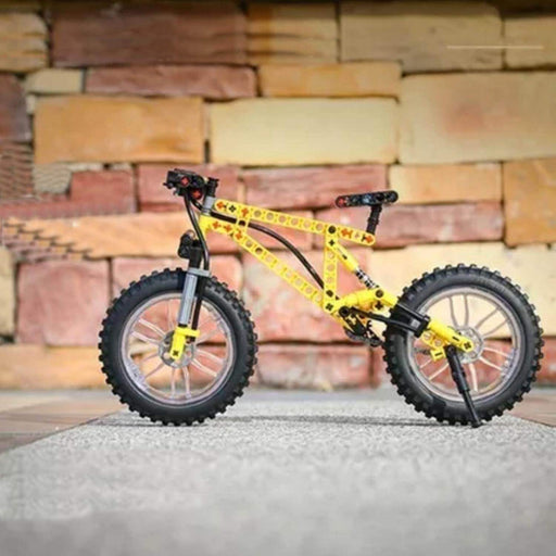 Construye Bicicleta Amarilla Montañera Escala Armable - Fliperex