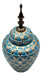 Florero Jarrón De Cerámica Verde Agua Diseño Vintage - Fliperex