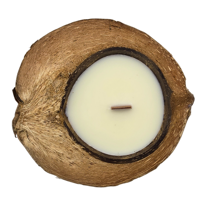 Vela Aromatica Ecologica Aroma De Coco Natural Cera Natural