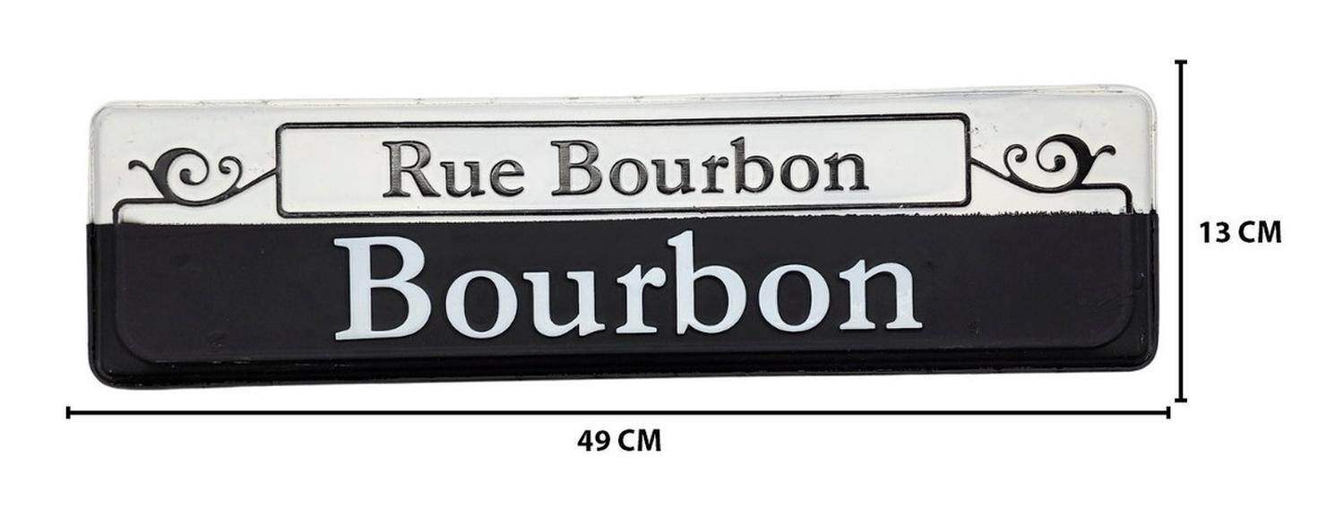 Cartel Letrero Metálico Vintage Bourbon Adorno Para Pared - Fliperex